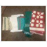 Large Lot Of Assorted Blankets & More