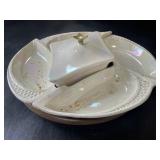16ï¿½ California Pottery Opalescent Lazy Susan