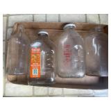 (4) Assorted Glass Jugs