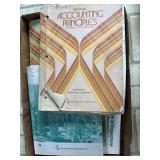 Tray lot of accounting books