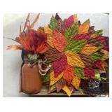 Tray Lot Of Seasonal Placemats, Napkin Holder &
