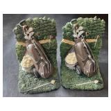 Golf Club Book Ends Golf Bag Clubs Golf Balls
