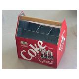 Retro Tin Coca Cola Napkin & Utensil Holder