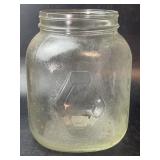 Large Hazel Atlas Glass Storage Jar, Vintage