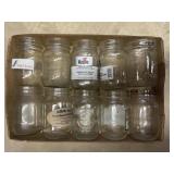 Tray Lot Of Assorted (10) Pint Jars