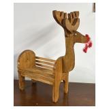 Wooden Reindeer Planter