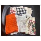 Tray Lot Of Assorted Kitchen/Dish Towels & Wash