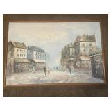 37ï¿½ x 25ï¿½ Framed Oil Painting On Canvas Signed By