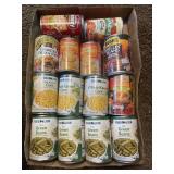 (14) Assorted Can Vegetables/Soup/Fruit & Other