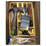 Tray lot of assorted Tools