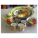 15 Pieces Vintage Enamel Ware