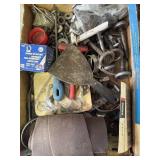 Tray lot of assorted hardware & more
