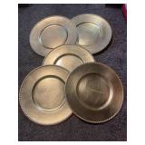 (5) Garden Ridge Lacquer Ware Serving Plates