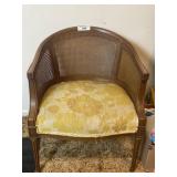 Cane Back Barrel Chair