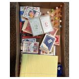 Assorted playing cards & more