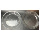 (2) 9ï¿½ Fire King Pie Plates