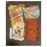 Assorted Table Cloths, Placemats & Hand Towels