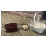 (3) Assorted Baskets