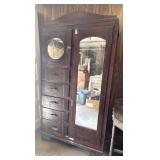 Antique Armoire-No Key 68 1/2ï¿½ x 36 1/2ï¿½ x 17ï¿½