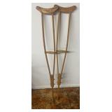 Vintage Wooden Crutches