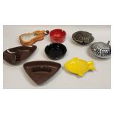 8 Assorted Ashtrays