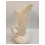 Mid-Century Modern Large White Speckled Pitcher