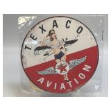Texaco Aviation Retro-Style Aluminum Sign 7.75ï¿½