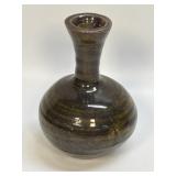 Mid-Century Modern Green Ceramic Solifleur Vase