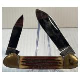 Parker Cutlery Company Two Blade Canoe Style