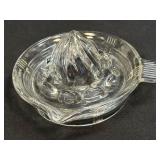 Vintage Hazel Atlas Glass Juicer Reamer Flat