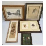 Assorted Signed And Framed Prints