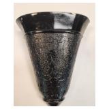 EBONY Art Deco Imperial Glass Carnival 1930s Wall