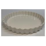 Vintage Stoneware Ceramic Quiche Tart Pie Pan 10ï¿½
