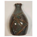 Signed Pottery Vase Wall Pocket Approx 4.5"