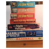 8 Assorted Puzzles and Board Games as Pictured
