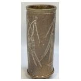 Vintage Handmade Pottery Footed Vase Signed 8ï¿½