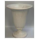 Vintage Haeger Pottery Ribbed 8.75" Pedestal Vase