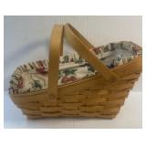1996 Longaberger Large Slant Vegetable Basket