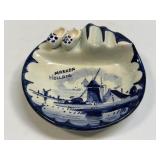 Vintage Delft Blue Holland Ashtray Porcelain