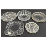 Assorted Glass Ashtrays As Pictured