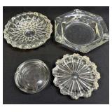 Assorted Glass Ashtrays As Pictured