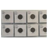 (8) Indian Head Pennies