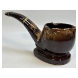 Vintage 1970s Pottery Ashtray Planter Grandpa