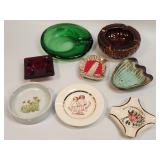 8 Assorted Ashtrays as Pictured