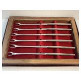 Set of Six Fondue Cocktail Forks