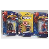3 Pc Hasbro Marvel Figurines NIB