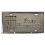 Cast Aluminum Duke University Car Tag