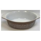 Vintage PYREX Woodland Brown Casserole Dish Oval