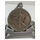 1936 Walking Liberty Half Dollar in Sterling