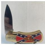 Get R Done Lock Back Knife with Battle Flag